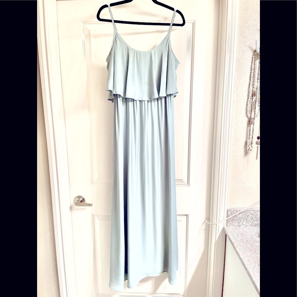 Show Me Your MuMu Sage Caitlin Ruffle Maxi Dress - Sale Price OBO